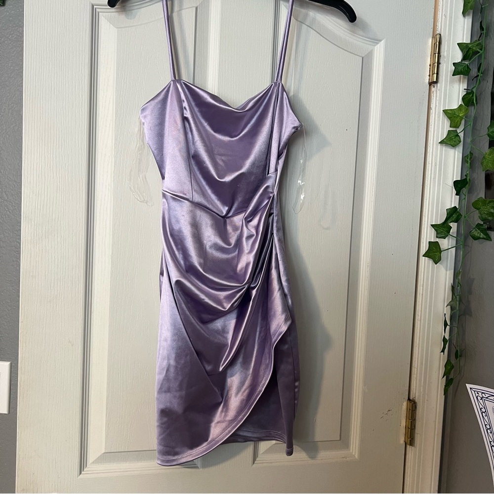 Windsor Lavender Satin Dress